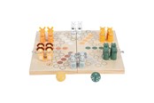 Brettspiele - Small Foot - Wooden Ludo Game Safari - 6 Players - 11765
