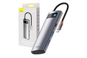 USB-Hubs - Baseus Hub-adapter 7-i-1 USB-C til 2x USB 3.0 + HDMI + USB-C PD USB-Hubs - USB 3.0 - 7 - Grau - WKWG020113