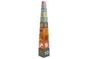 Baby Spielzeug - Small Foot - Stacking Blocks Safari Cardboard 10 pcs. - 11957