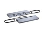 Dockingstationen - I-Tec USB-C Metal Ergonomic 3x 4K Display Docking Station + Power Delivery 100 W - C31FLAT2PDPRO