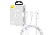 USB Kabel - Baseus Quick Charge USB to M+L+C Superior Data 3.5A 1m (White) - P10320105221-00