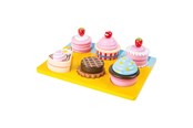 Rollenspiele - Small Foot - Wooden Play Food Cupcakes and Cake Set 13dlg. - 10149