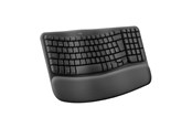 Tastaturen - Logitech Wave Keys - Graphite - ND - Ergonomische Tastatur - Nordic ISO - Schwarz - 920-012298