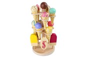Rollenspiele - Small Foot - Wooden Play Food Ice Creams on Movable Ice Cream Stand 16dlg. - 1248