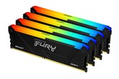 RAM - Kingston FURY Beast RGB DDR4-3200 - 32GB - CL16 - Quad Channel (4 pcs) - Intel XMP - Schwarz mit RGB *DEMO* - KF432C16BB2AK4/32