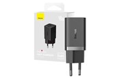 Handys - Adapter und Ladegeräte - Baseus 40W 2xUSB-C Wall Charger GaN5 - Black - CCGP180101