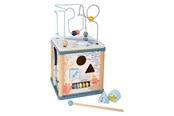 Baby Spielzeug - Small Foot - Wooden Activity Cube and Motor Spiral - 11910