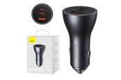 Handys - Adapter und Ladegeräte - Baseus Car charger  Golden Contactor Pro 2x USB-C 1x USB 65W (grey) - CGJP010013