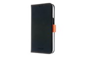 Handys - Cover & Cases - Insmat FLIPCASE IPHONE 15 PRO BLACK/ORANGE - 650-3194
