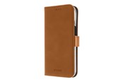 Handys - Cover & Cases - Insmat PREMIUM FLIPCASE IPHONE 15 PRO BROWN - 650-3198