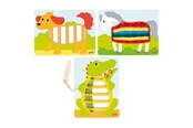 Puzzle - Goki Wooden Weaving Puzzles 3pcs. Holz - 58679