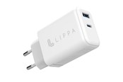 Handys - Adapter und Ladegeräte - Lippa 65W USB-C PD & USB-A QC GaN Wall Charger - White - LPWC65W