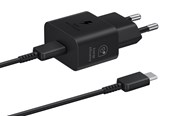 Handys - Adapter und Ladegeräte - Samsung 25W USB-C GaN Power Adapter (Incl. cable) - Black - EP-T2510XBEGEU