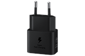 Handys - Adapter und Ladegeräte - Samsung 25W USB-C GaN Power Adapter - Black - EP-T2510NBEGEU