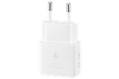 Handys - Adapter und Ladegeräte - Samsung 25W USB-C GaN Power Adapter - White - EP-T2510NWEGEU