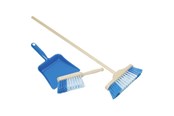 Rollenspiele - Goki Plastic dustpan handbroom and broom - 15349