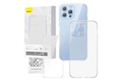 Handys - Cover & Cases - Baseus Transparent Case and Tempered Glass set Corning for iPhone 13 Pro - P60112201201-01