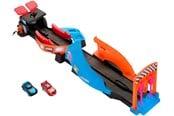 Rennbahn - Mattel Disney And Pixar Cars Glow Racers Launch & Criss-Cross Playset - HPD80