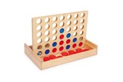 Brettspiele - Small Foot - Four in a Line Travel Game Wood - 3460