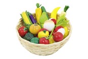 Rollenspiele - Goki Fruit and Vegetables in a Basket 23dlg. - 51660