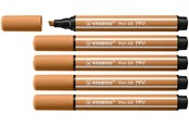 Utensilien zum Schreiben und Zeichnen - STABILO Pen 68 MAX - Fibre-tip Pen with Thick Chisel Tip - Dark Ocher - 768/89