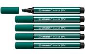 Utensilien zum Schreiben und Zeichnen - STABILO Pen 68 MAX - Fibre-tip Pen with Thick Chisel Tip - Turquoise Green - 768/53