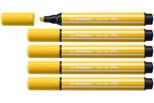 Utensilien zum Schreiben und Zeichnen - STABILO Pen 68 MAX - Felt-tip pen with thick chisel tip - yellow - 768/44