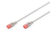 Netzwerk - Kabel - DIGITUS CAT 6 U-UTP Slim Patch Cord - 2m - Grau - 2m - DK-1617-020S