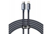 USB Kabel - Baseus Crystal Shine cable USB-C to Lightning 20W PD 2m (black) - CAJY000301