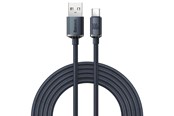 USB Kabel - Baseus Crystal Shine cable USB to USB-C 100W 1.2m (black) - CAJY000401