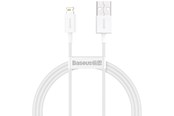 USB Kabel - Baseus Superior Series Cable USB to Lightning 2.4A 1m (white) - CALYS-A02