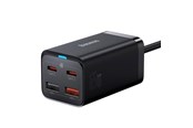 Handys - Adapter und Ladegeräte - Baseus GaN3 Pro 4 Ports Desktop Charger 2x USB-C 2x USB 65W - Black - CCGP040101