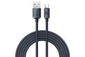 USB Kabel - Baseus Crystal Shine cable USB to USB-C 100W 2m (black) - CAJY000501