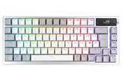 Tastaturen - ASUS ROG AZOTH 75% Wireless DIY Custom RGB - Gaming Tastaturen - ohne Numpad - Deutsch - Weiss - 90MP031A-BKDA11