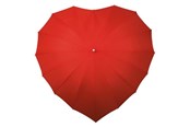 Freizeit & Reisen - Impliva umbrella heart-shaped 110 cm polyester red - LR-8-8027
