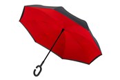 Freizeit & Reisen - Impliva RU-6 Inside Out Umbrella 107 cm - Red - RU-6-PMS BLACK 6C/PMS 199C