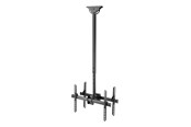 Wandhalterungen, AV-Halterungen & AV-Möbel - Deltaco ARM-0404 Office Telescopic Double TV Ceiling Mount - Max 45 kg - recommended for 70" - ARM-0404