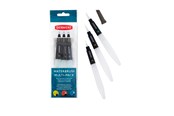 Utensilien zum Schreiben und Zeichnen - Derwent Waterbrush For Watercolour Painting Pack Of 3 Includes Chisel Tip Fine Tip & Medium Tip - 2301975