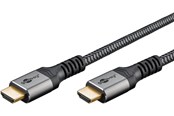 Display Kabel - Pro HDMI 2.1 Sleeved - 2m - Schwarz - HDMI2.1SL2