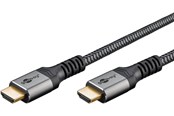 Display Kabel - Pro HDMI 2.1 Sleeved - 3m - Schwarz - HDMI2.1SL3