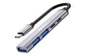 USB-Hubs - Sandberg USB-C Multi-USB Hub USB-Hubs - 5 - silber - 336-50