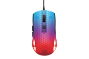 Maus - Deltaco GAMING DM310 Transparent RGB Ultralight Wired - Gaming Maus (Schwarz) - GAM-144