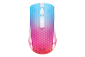 Maus - Deltaco GAMING DM320 Transparents RGB Wireless - Gaming Maus (Weiß) - GAM-145-W