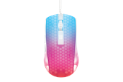 Maus - Deltaco GAMING DM310 Transparent RGB Ultralight Wired - Gaming Maus (Weiß) - GAM-144-W