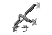 Monitorhalterung - Gembird Monitor Arm - Adjustable arm 2-display 17"-32" Space Grey - MA-DA2-05