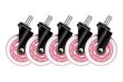 Gaming Stühle - Deltaco 3" Universal Rubber Caster - Rosa - GAM-157-P