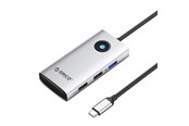 USB-Hubs - ORICO Type-C 5in1 HUB Multifunction Docking Station (silver) USB-Hubs - USB 3.0 - 5 - silber - PW11-5P-SV-EP