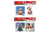 Kleine Mitbringsel für Kinder - Grafix Make your own Christmas Cards Diamond Painting 2pcs. (Assorted) - CR8024/GE