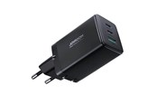 Handys - Adapter und Ladegeräte - Joyroom Charger GaN Ultra 65W 2C1A Cable C-C  TCG01 (black) - JR-TCG01