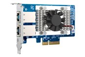Netzwerkadapter (Netzkarte, Druckserver, u.s.w.) - QNAP QXG-10G2T - network adapter - PCIe 3.0 x4 - 100M/1G/2.5G/5G/10 Gigabit Ethernet x 2 - QXG-10G2T